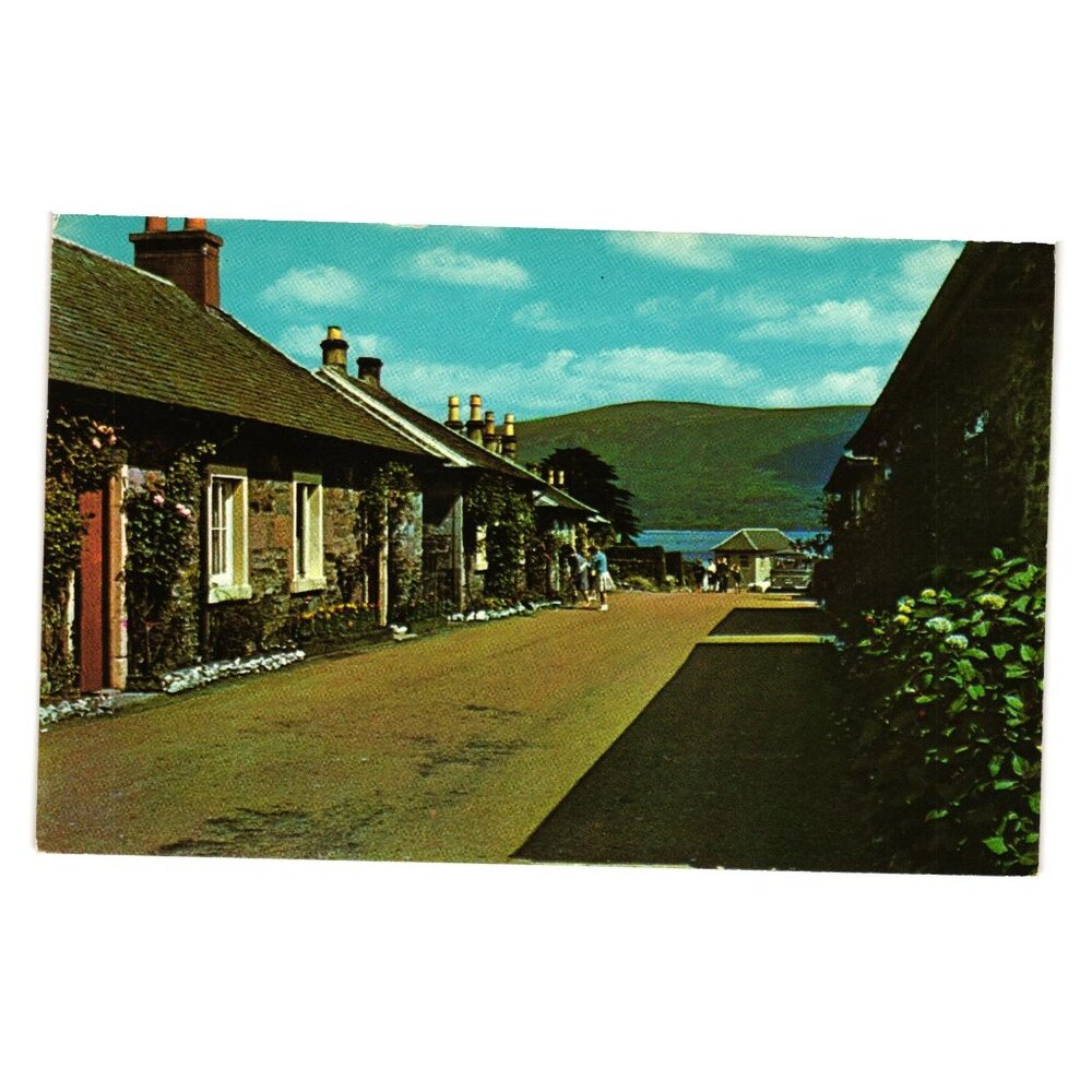Luss Village Loch Lomond Vintage Postcard Great Britain Scenic Landscape Gift